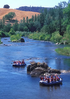 Whitewater rafting near Coloma, CA