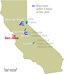 Whitewater Rafting San Jose CA
