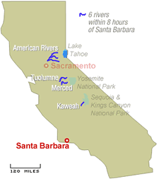 Whitewater Rafting Santa Barbara CA