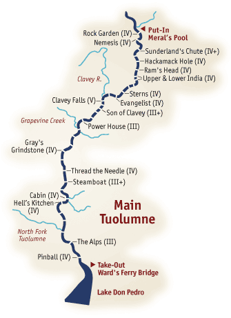 Tuolumne River Map