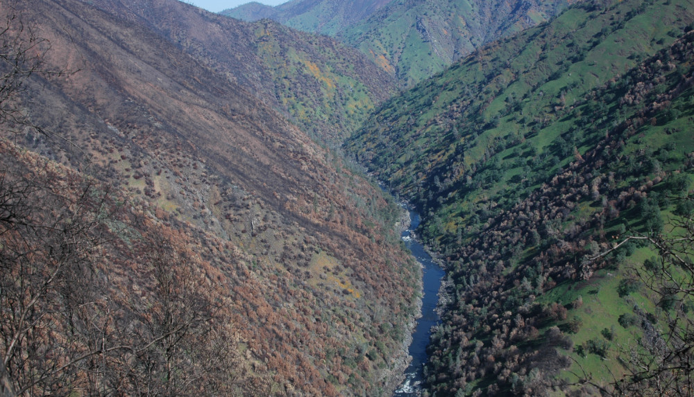 The Tuolumne Canyon Looking West after the California Rim Fire