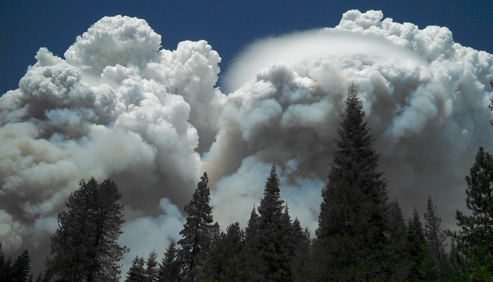 Smoke Columns from the 2013 California Rim Fire