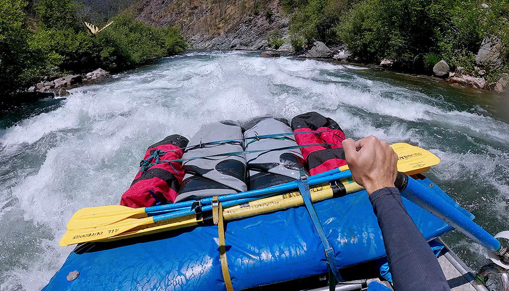 guide pow - rowing a gear boat