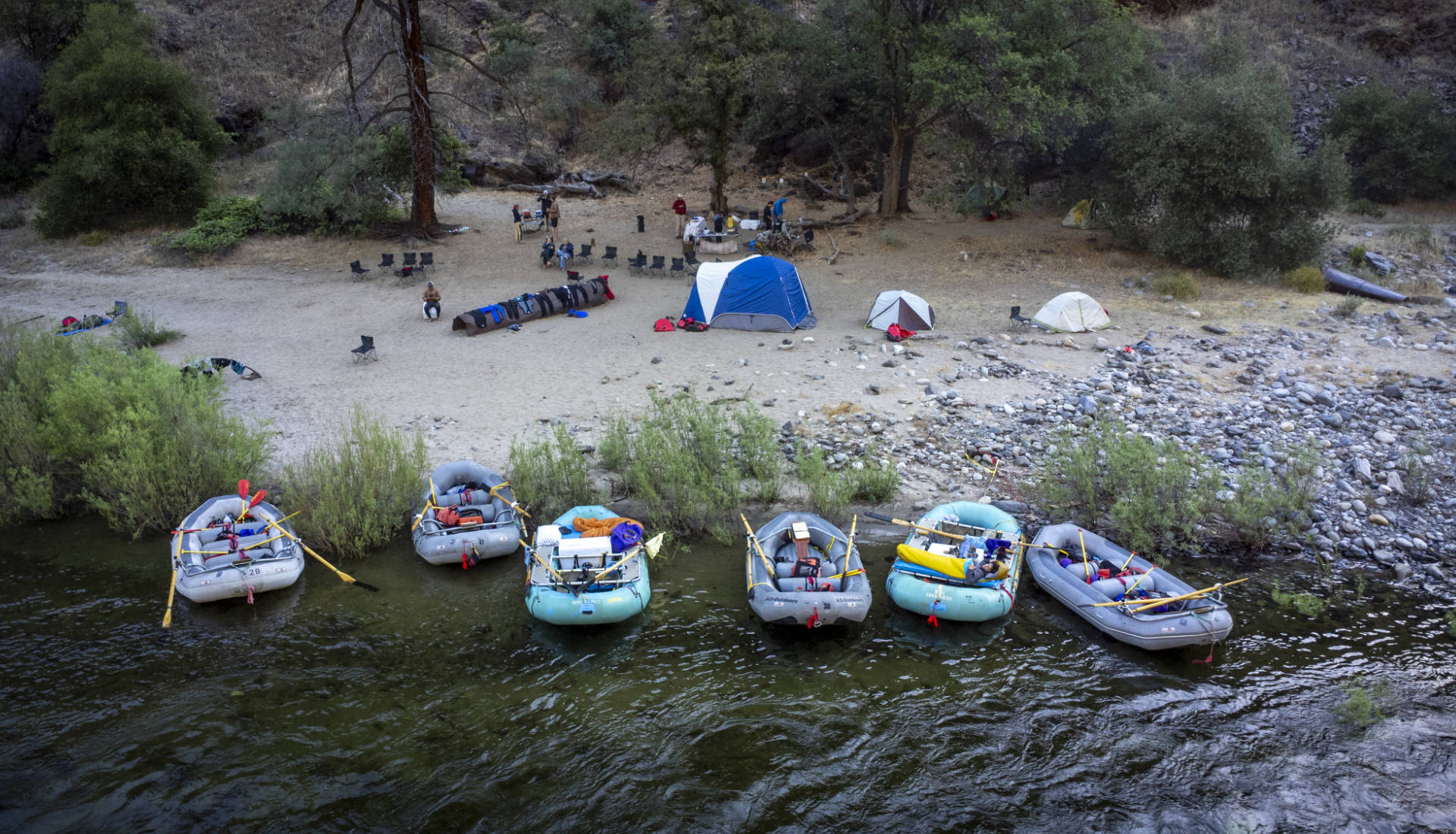 Multi-day wilderness camping and rafting trips