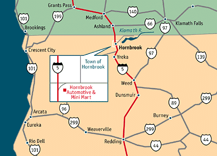 Upper Klamath Driving Map
